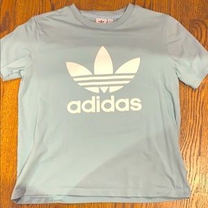 light blue adidas t-shirt